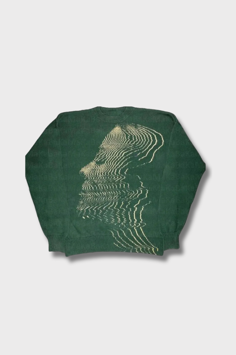 'Vibrations' Graphic Knitted Sweater