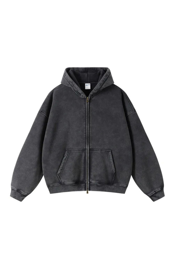 Batik Fleece Hoodie Met Ritssluiting
