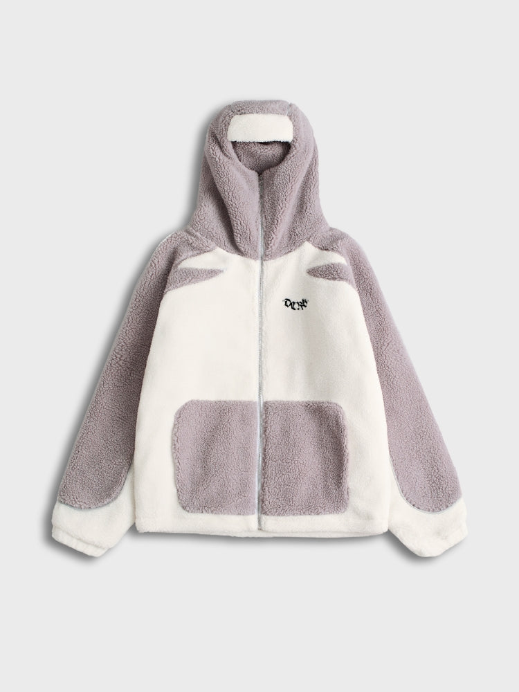 MyGarments - Black & Grey Sherpa Ninja Fleece