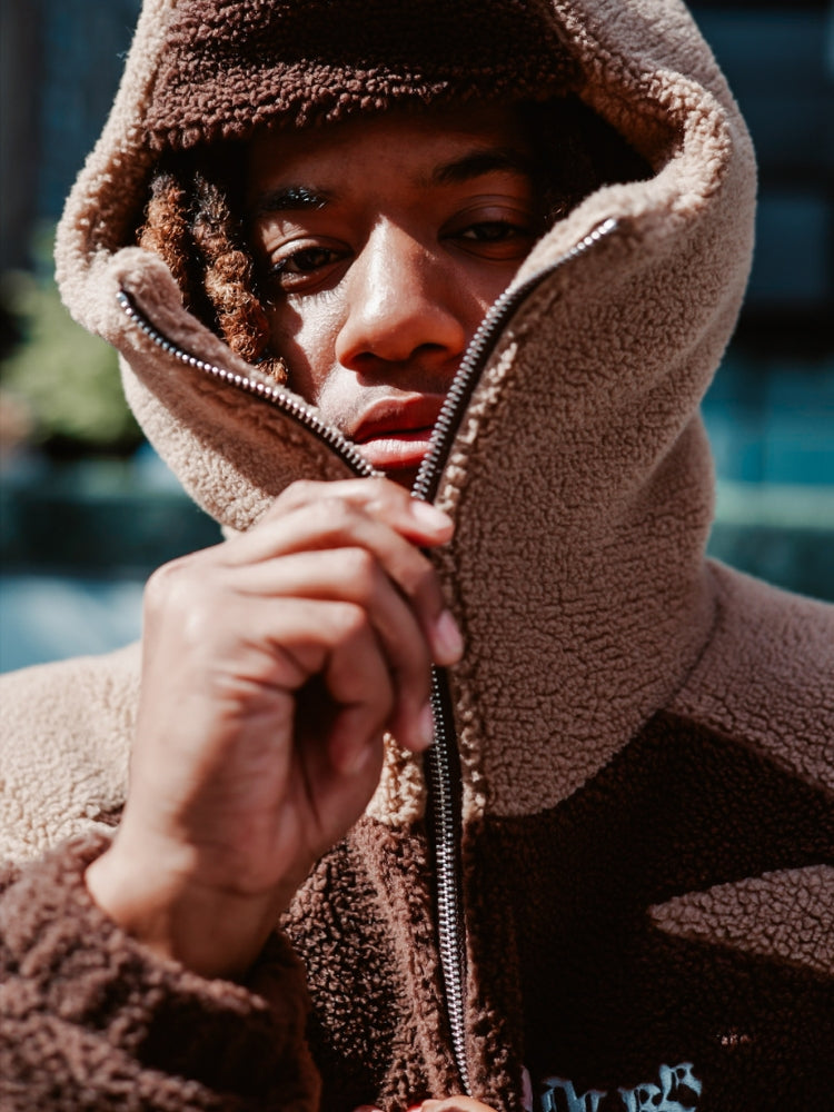 MyGarments - Black & Grey Sherpa Ninja Fleece