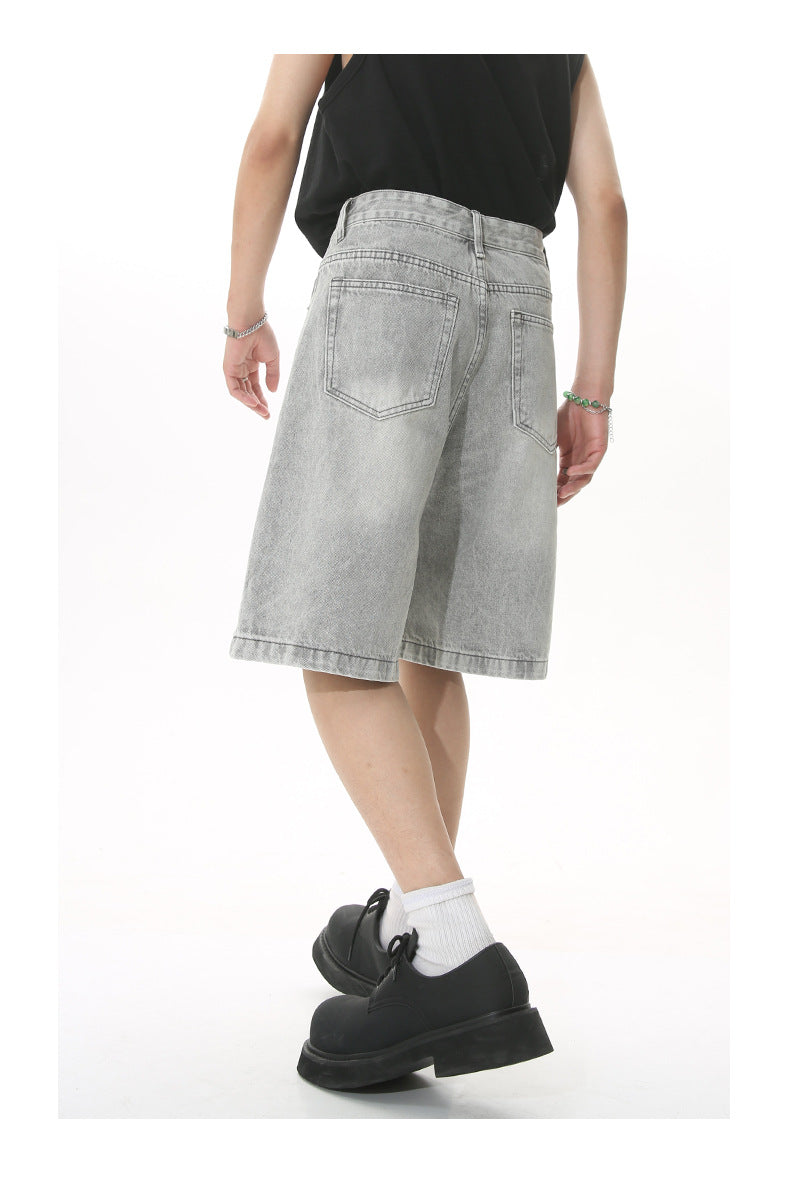 MyGarments - Baggy Denim Jort Stonegrey