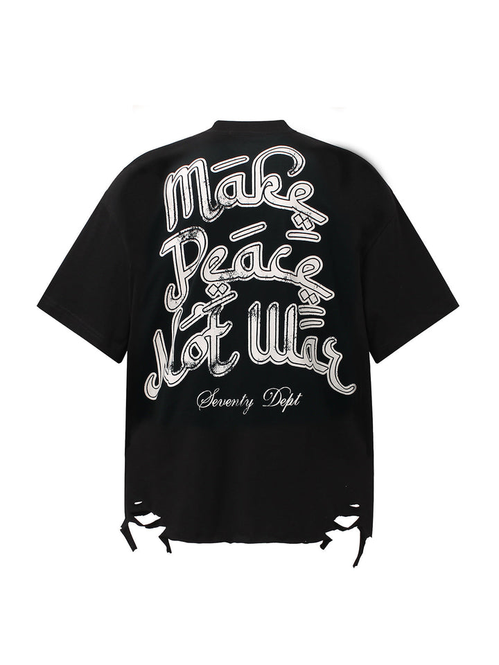 Graffiti Letters Devil Design Graphic T-Shirt