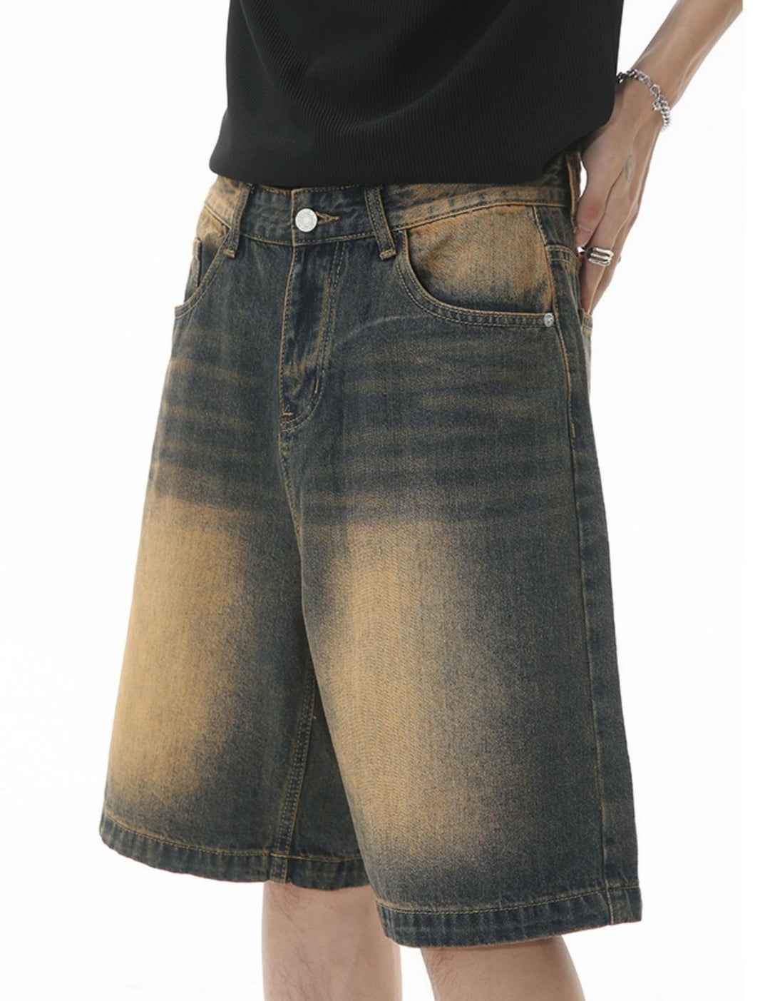 MyGarments - Baggy Denim Jort Age Washed