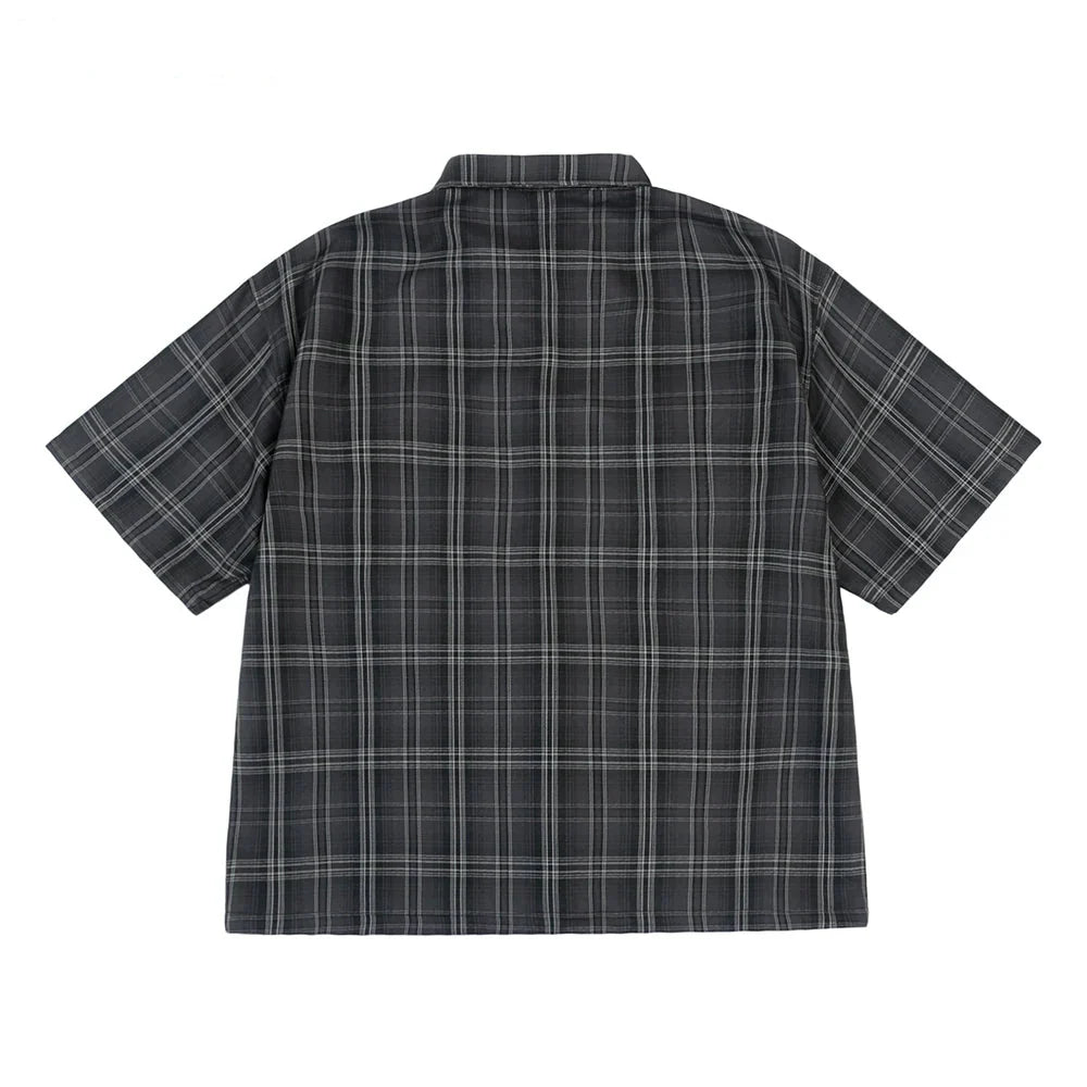 Embroidery Loose Short Sleeve Shirt - MyGarments®